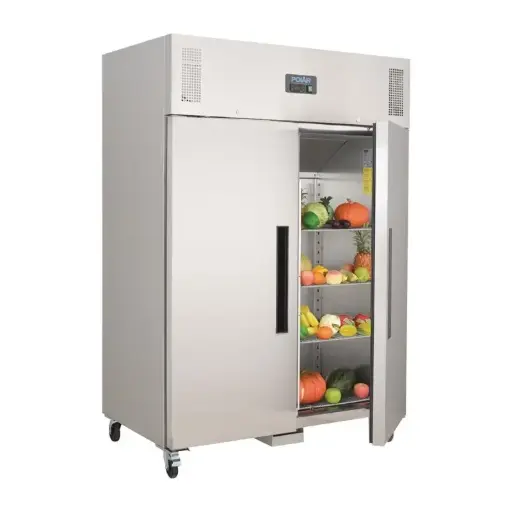 [G595] Congélateur Inox 1200L 2 portes