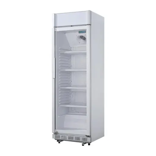 [CC094] Armoire réfrigérée 1 porte vitrée avec caisson lumineux Polar Série C 346L